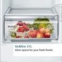 Bosch Series 2 260 Litre 60/40 Integrated Fridge Freezer With Flex Cooling