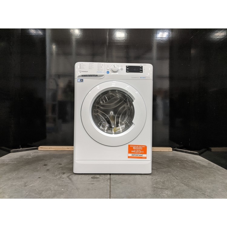 Refurbished Indesit BWE101685XWUKN Freestanding 10KG 1600 Spin Washing Machine White