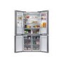 Refurbished Haier HTF-520IP7 Freestanding 525 Litre Fridge Freezer Silver