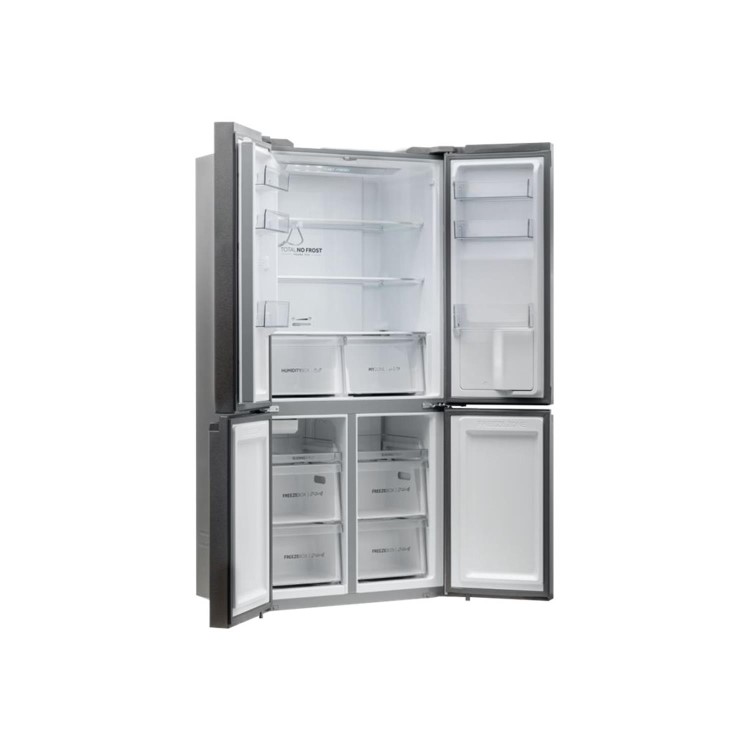 Refurbished Haier HTF-520IP7 Freestanding 525 Litre Fridge Freezer Silver