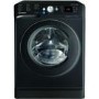 Refurbished Indesit BDE86436XBUKN Freestanding 8/6KG 1400 Spin Washer Dryer Black
