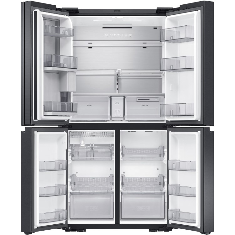 Samsung 647 Litre Four Door American Fridge Freezer With Beverage Centre  - Black