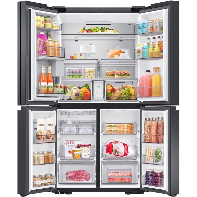 Samsung 647 Litre Four Door American Fridge Freezer With Beverage Centre  - Black