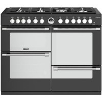 Refurbished Stoves Sterling S1100DF 110cm Dual Fuel Range Cooker Black