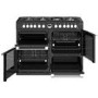 Refurbished Stoves Sterling S1100DF 110cm Dual Fuel Range Cooker Black