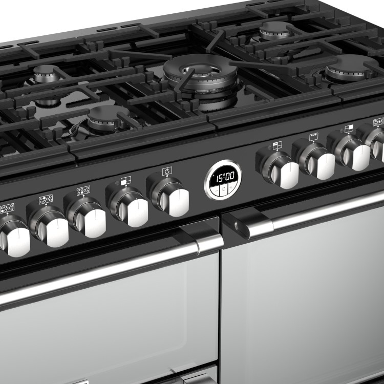 Refurbished Stoves Sterling S1100DF 110cm Dual Fuel Range Cooker Black