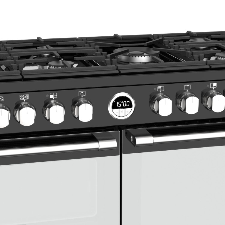 Refurbished Stoves Sterling S1100DF 110cm Dual Fuel Range Cooker Black