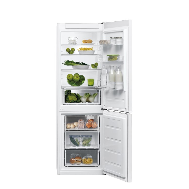 Refurbished Hotpoint H1NT811EW1 Freestanding 339 Litre 60/40 Fridge Freezer White