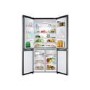 Refurbished Haier Cube Series HTF-610DSN7 Freestanding 610 Litre 70/30 Frost Free American Fridge Freezer Black Stainless Stee;
