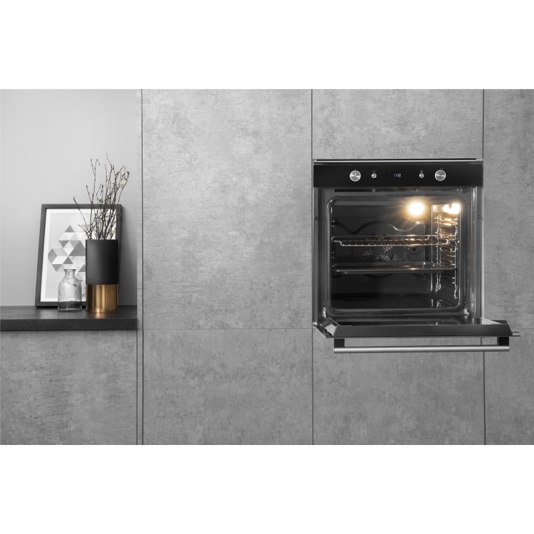 Refurbished Hotpoint SI6864SHIX 60cm Single Built In Electric Oven Stainless Steel