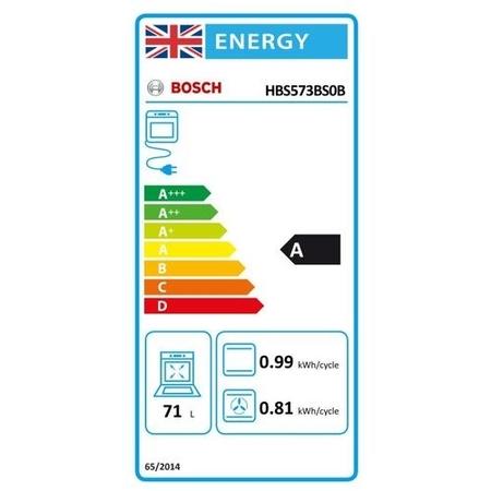 Refurbished Bosch Series 4 HBS573BS0B Single Built In Electric Oven Stainless Steel