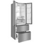 Haier 454 Litre French Style American Fridge Freezer With Humidity Zone  - Stainless Steel Look