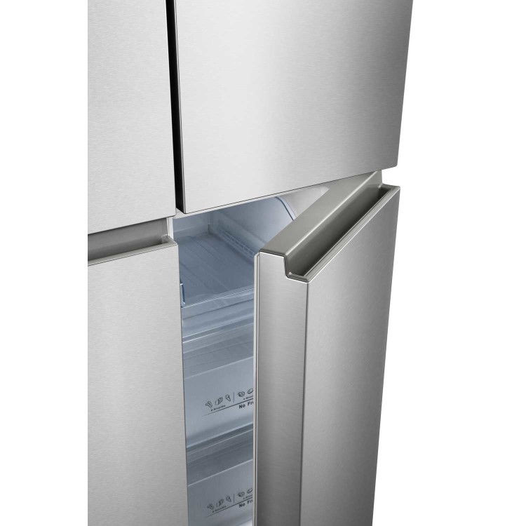 Refurbished Hisense RQ563N4AI1 432 Litre American Fridge Freezer Stainless Steel