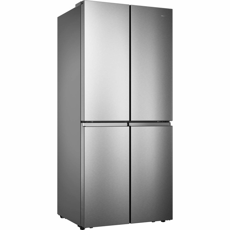 Refurbished Hisense RQ563N4AI1 432 Litre American Fridge Freezer Stainless Steel
