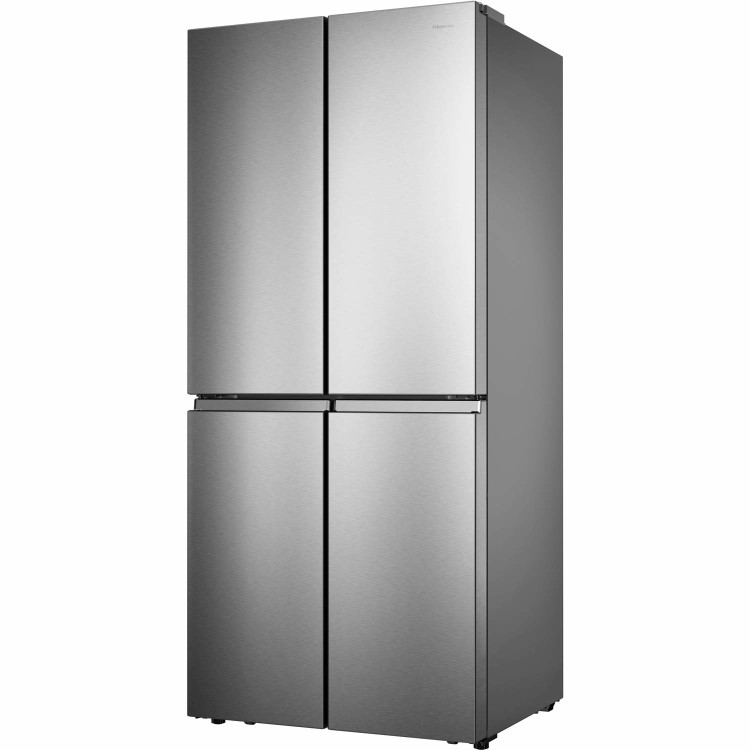 Refurbished Hisense RQ563N4AI1 432 Litre American Fridge Freezer Stainless Steel