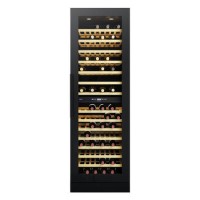 CDA 117 Bottle Freestanding Wine Cooler Dual Zone Tall - Black