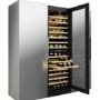 CDA 117 Bottle Freestanding Wine Cooler Dual Zone Tall - Black