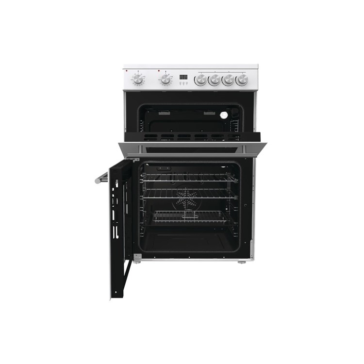 GRADE A1 - Hisense 60cm Electric Cooker - White