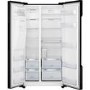 Refurbished Hisense RS694N4TBF Freestanding 535 Litre Frost Free American Fridge Freezer Black 