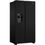 Refurbished Hisense RS694N4TBF Freestanding 535 Litre Frost Free American Fridge Freezer Black 