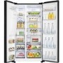 Refurbished Hisense RS694N4TBF Freestanding 535 Litre Frost Free American Fridge Freezer Black 