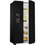 Refurbished Hisense RS694N4TBF Freestanding 535 Litre Frost Free American Fridge Freezer Black 
