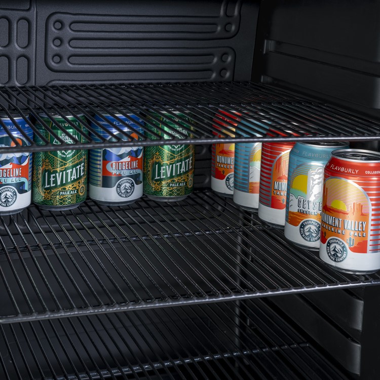 Refurbished electriQ eiQLDFVE Freestanding 98 Litre Drinks Fridge Black