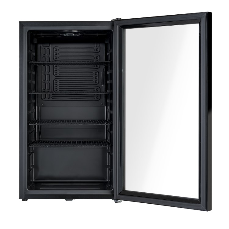 Refurbished electriQ eiQLDFVE Freestanding 98 Litre Drinks Fridge Black