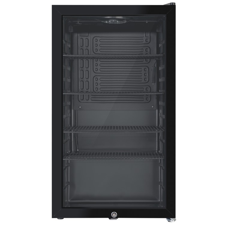 Refurbished electriQ eiQLDFVE Freestanding 98 Litre Drinks Fridge Black