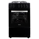 EQEC50B1 electriQ 50cm Electric Cooker with Sealed Plate Hob - Black