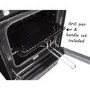 Refurbished electriQ EQEC50B1 50cm Electric Cooker with Sealed Plate Hob Black