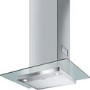 Refurbished Smeg KFV62DE 60cm Stainless Steel and Clear Glass Chimney Hood