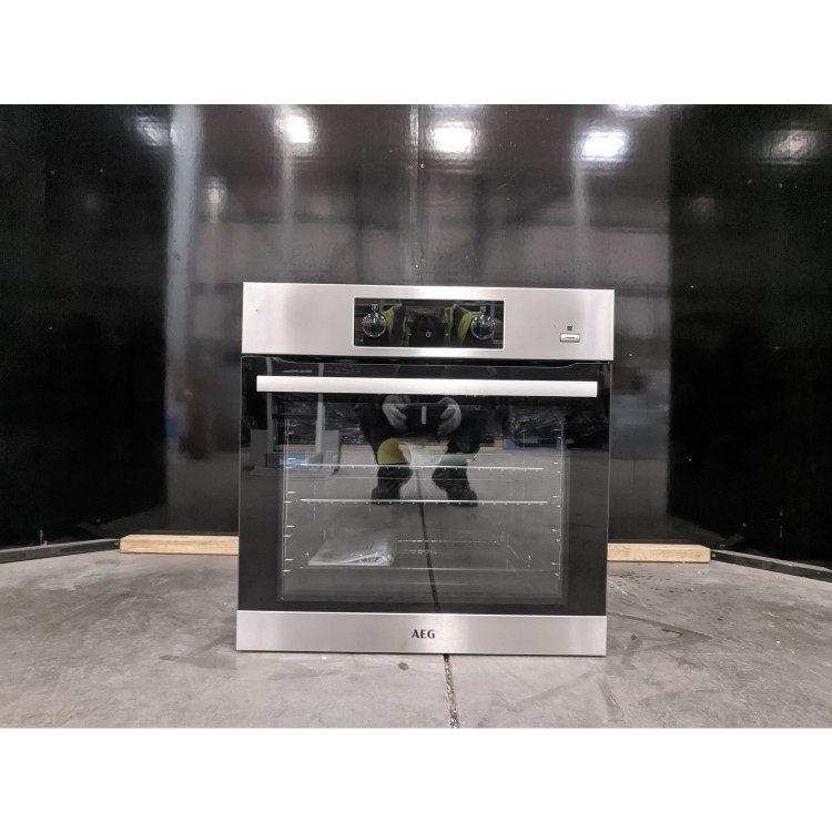 Refurbished AEG 6000 BES355010M 60cm Single Built In Electric Oven