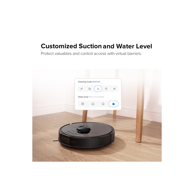 Refurbished Roborock S6 MaxV Robot Vacuum Cleaner and Mop - 2500Pa Suction - Black
