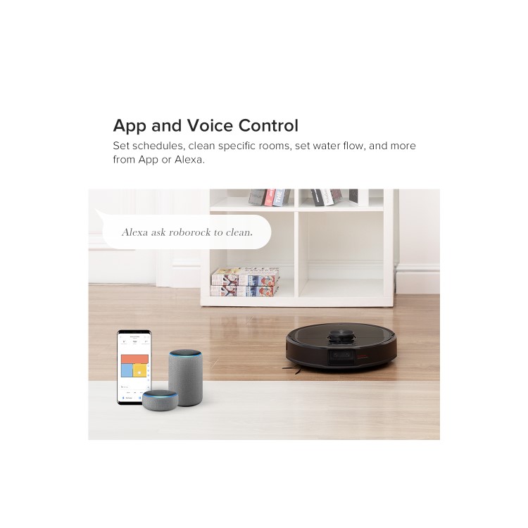 Refurbished Roborock S6 MaxV Robot Vacuum Cleaner and Mop - 2500Pa Suction - Black