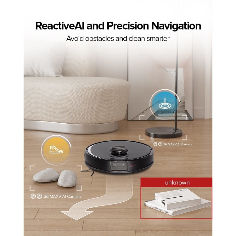 Refurbished Roborock S6 MaxV PET Robot Vacuum Cleaner and Mop with Dual Cameras AI and Lidar Navigation