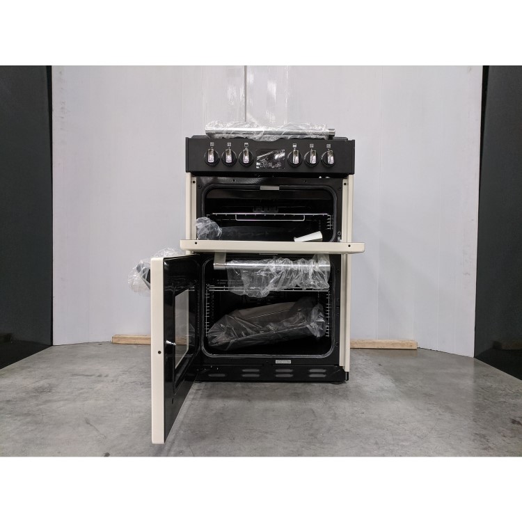 Refurbished Stoves Richmond 600E 60cm Double Oven Electric Cooker with Lid Cream