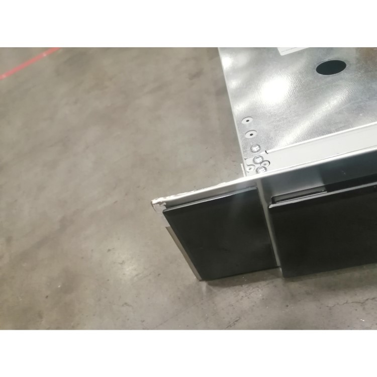 Refurbished Neff D95DAP8N0B 90cm Touch Control Downdraft Extractor Black Glass