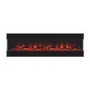 Black Wall Mounted Electric Fireplace with Open Front 72 Inch -  AmberGlo