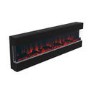 Black Wall Mounted Electric Fireplace with Open Front 72 Inch -  AmberGlo