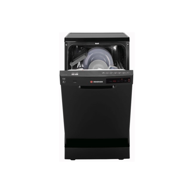 Hoover H-Dish 300 10 Place Settings Freestanding Dishwasher - Black