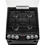 Refurbished Zanussi ZCG43250XA 55cm Double Oven Gas Cooker with Catalytic Liners Stainless Steel