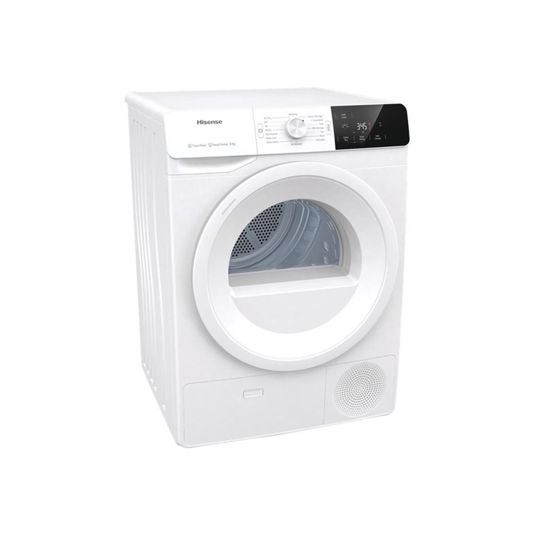 Refurbished Hisense DHGE901 Freestanding Heat Pump 9KG Tumble Dryer White