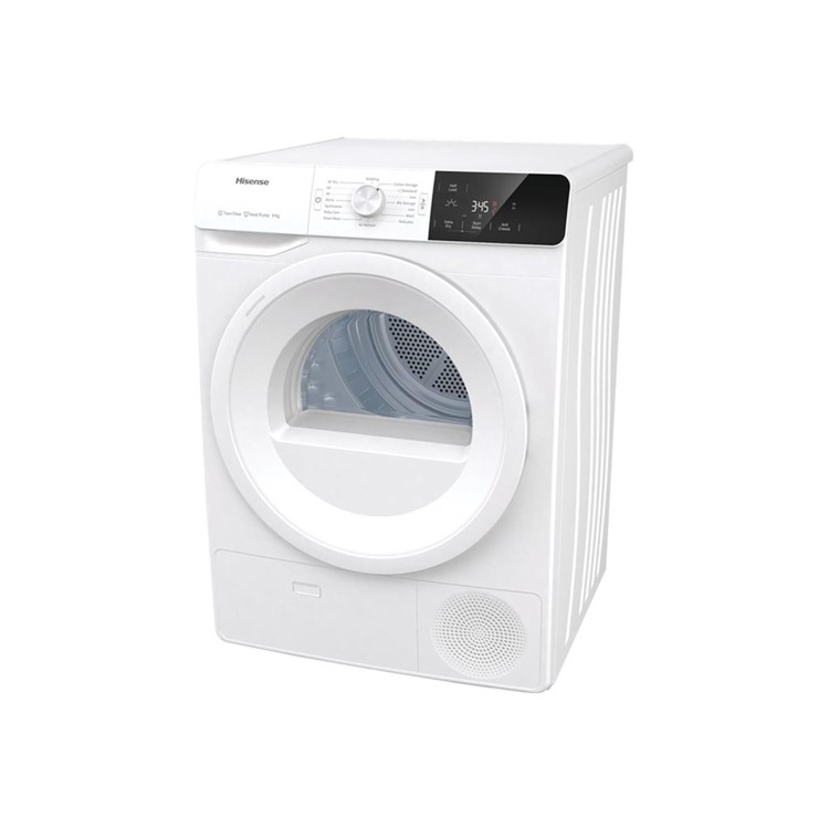 Refurbished Hisense DHGE901 Freestanding Heat Pump 9KG Tumble Dryer White
