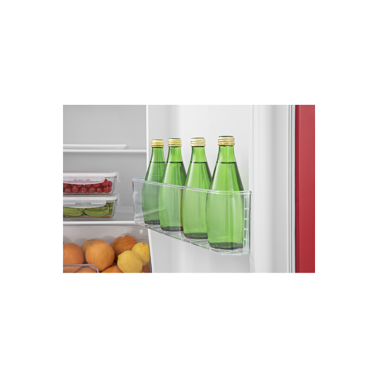 Refurbished Hisense RR220D4ARF Freestanding 164 Litre Fridge Red