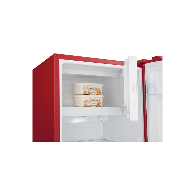Refurbished Hisense RR220D4ARF Freestanding 164 Litre Fridge Red