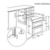 Zanussi Series 20 Electric Built Under Double Oven - Stainless steel
