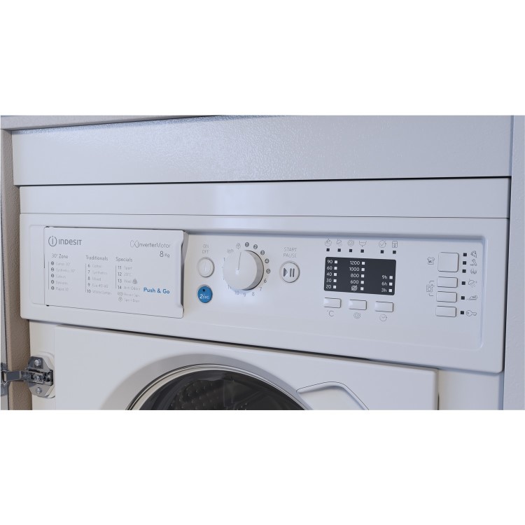 Indesit Ecotime 8kg 1200rpm Integrated Washing Machine - White