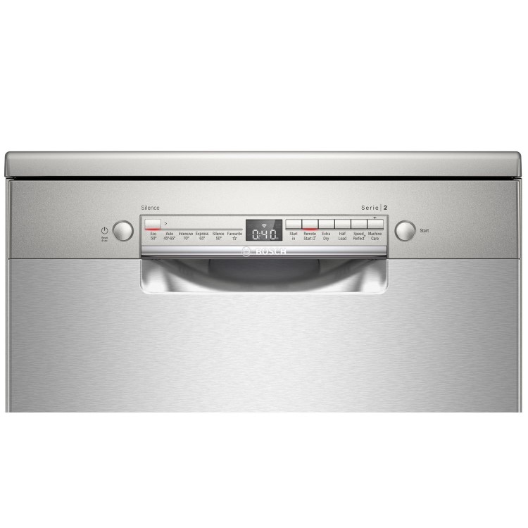 Bosch Series 2 13 Place Settings Freestanding Dishwasher - Silver
