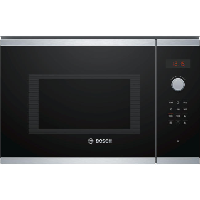 Bosch Serie 4 900W 25L Built In Microwave With Grill - Stainless Steel